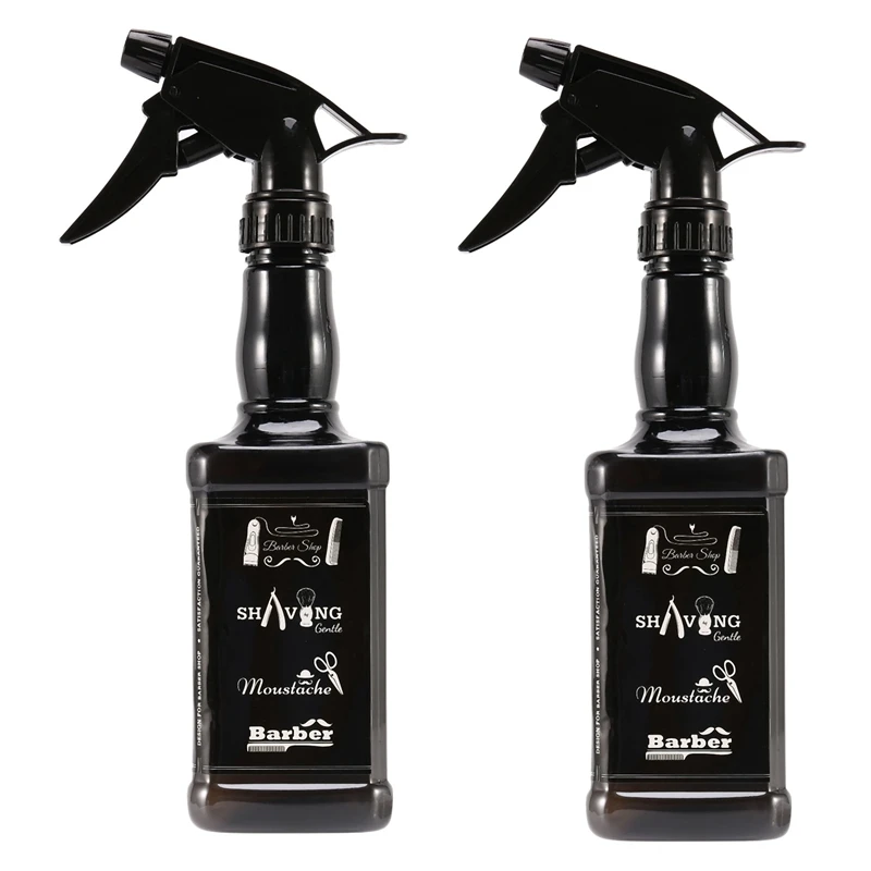 Bottle Salon Barber Hair Tools Hair Cutting Water Sprayer Black