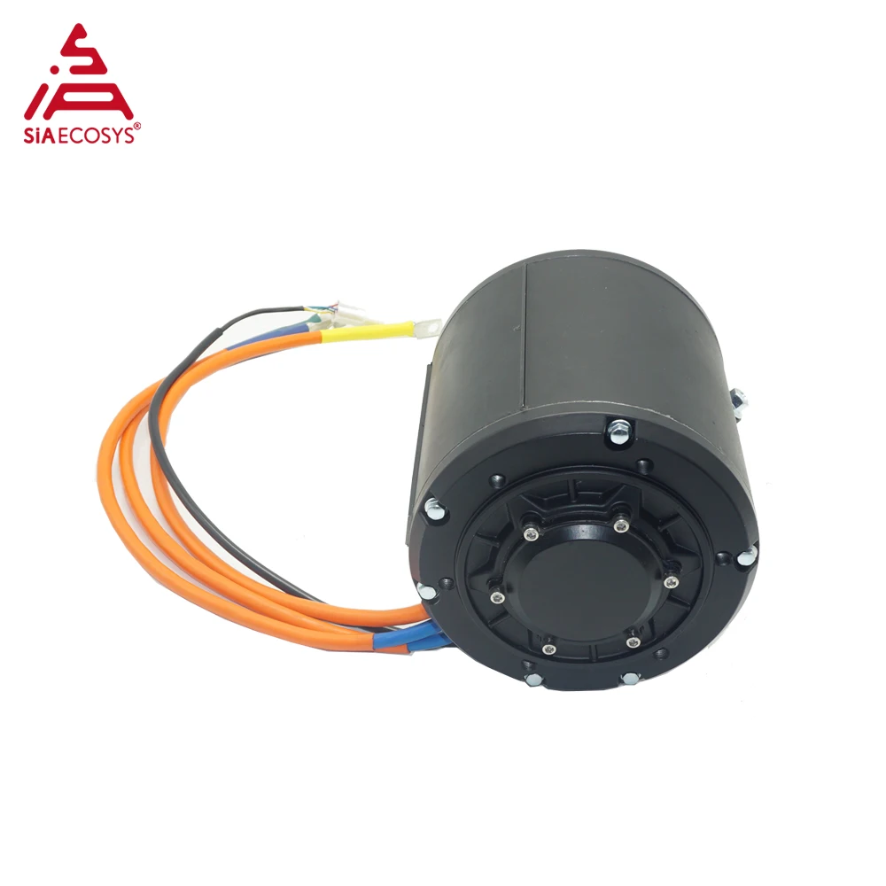 Фото SIAECOSYS 4000 Вт двигатель Qs138 90H V3 высокоскоростной 120 к/ч бесщеточный водяного охлаждения для электрических мотоциклов постоянный магнит №3