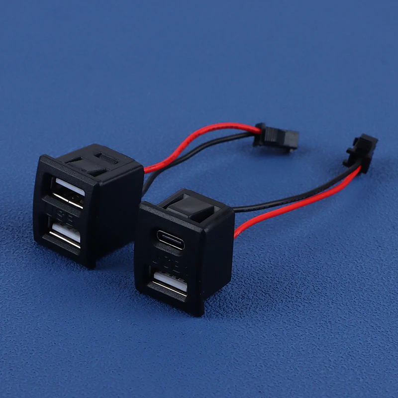 1 шт. средняя дуга USB-мама тип-C черная двууровневая розетка лампа для зарядки