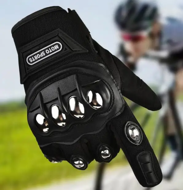 

Мотоциклетные защитные перчатки из нержавеющей стали, зимние мужские перчатки для езды на открытом воздухе