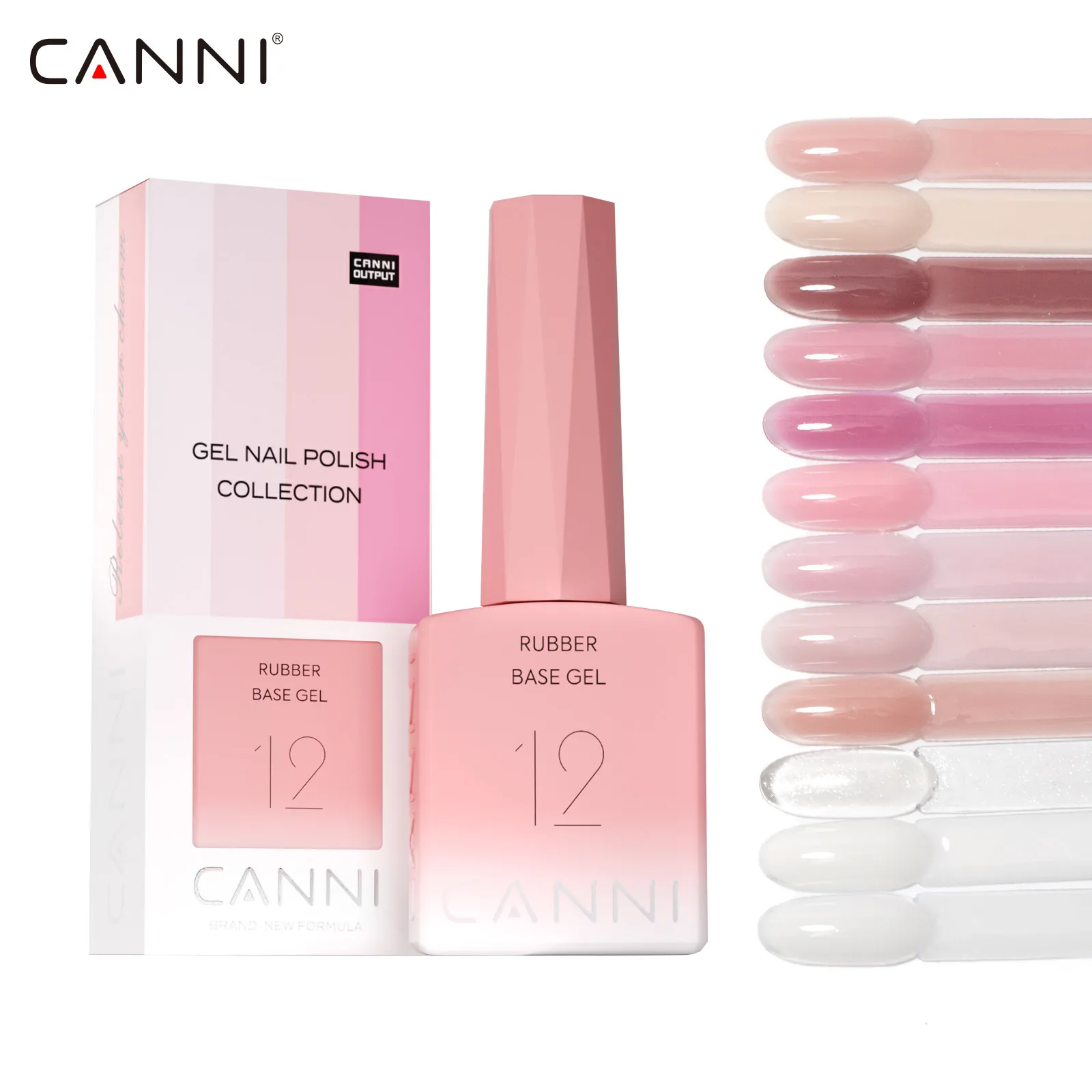 CANNI Резиновый базовый гель для ногтей 9 мл 12 цветов | AliExpress