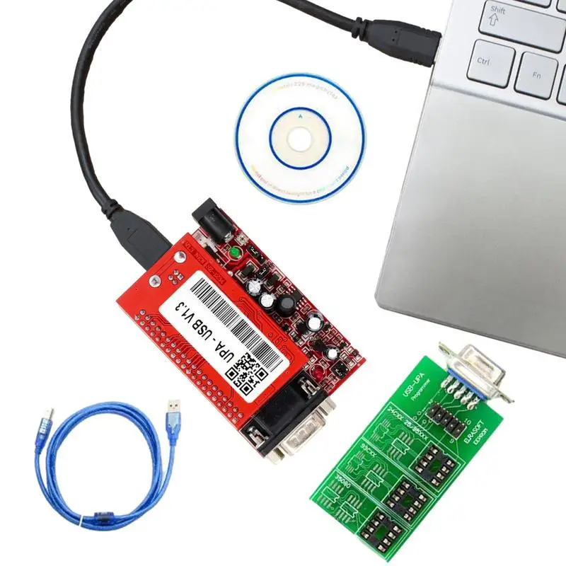 

UPA USB Programmer V1.3 UPA-USB Full Set Auto ECUProgrammer ECUScanner Diagnostic Tool For 2014 Version Main Unit Easy Use