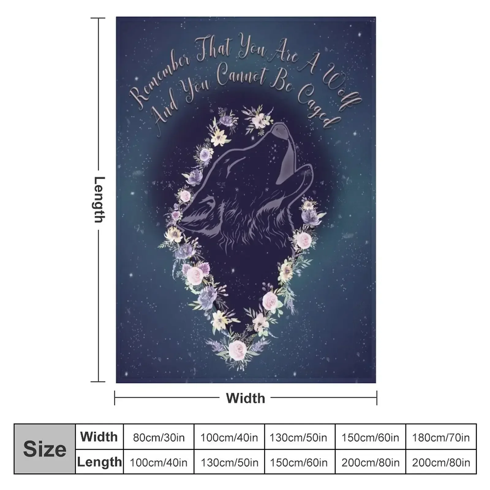 ACOWAR - Одеяло с волком одеяла для ребенка тяжелые сна теплые