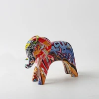 creative resin crafts colorful animal elephant ornaments desktop ornaments abstract creative decorative home ornaments