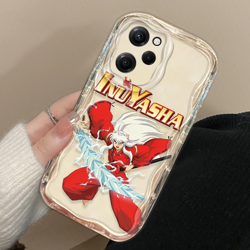 Чехол для телефона с аниме Inuyasha Xiaomi Redmi Note 13 12 12Pro 11 10 Pro POCO F4 X3 X4 GT X5 X6 волнистый