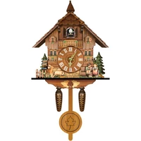 amazon hot selling hot products living room home cuckoo wall clock cuckoo time alarm watch