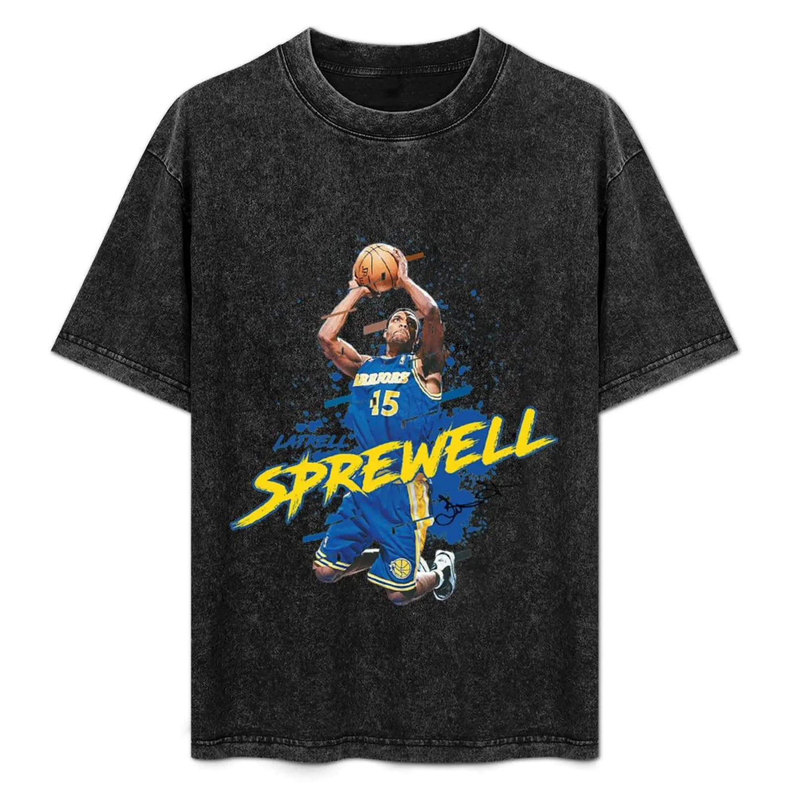 Футболка Latrell Sprewell Golden State Warriors одежда в стиле аниме на день Святого Валентина