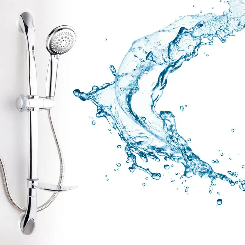 

26-inch Drill-free Stainless Steel Arch Hand Shower Slide with Soap Dish / Premium Chrome