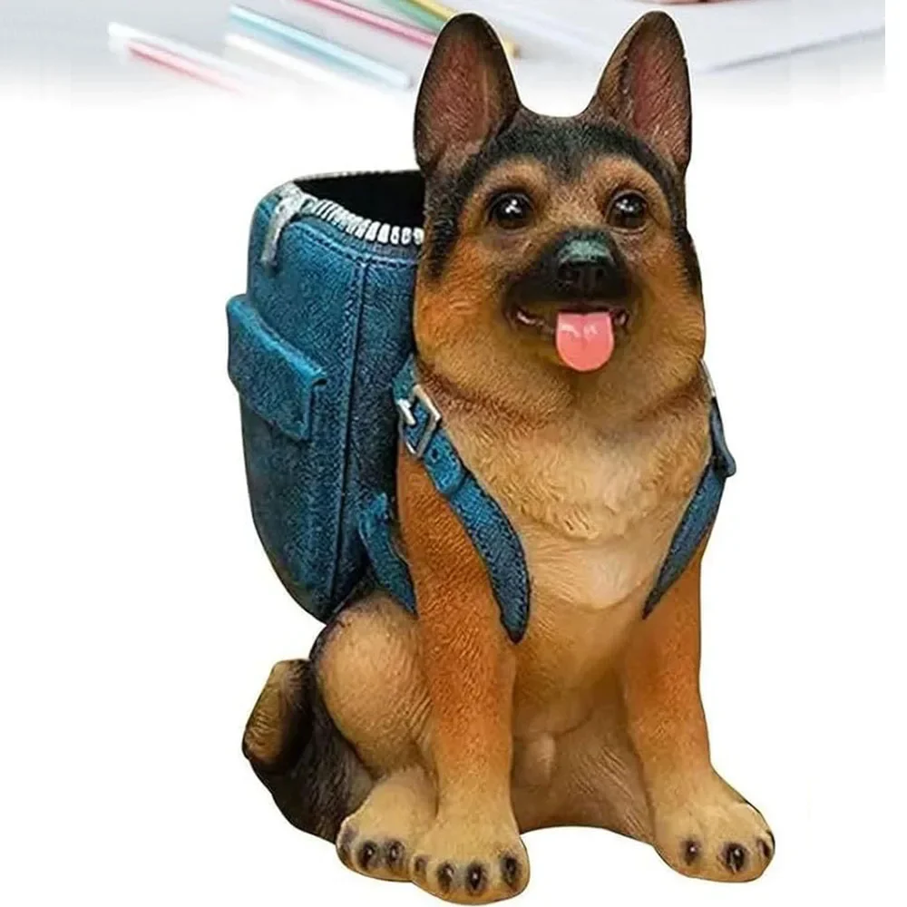 Держатель для ручки с овчаркой милая собака поделки из смолы украшения в виде