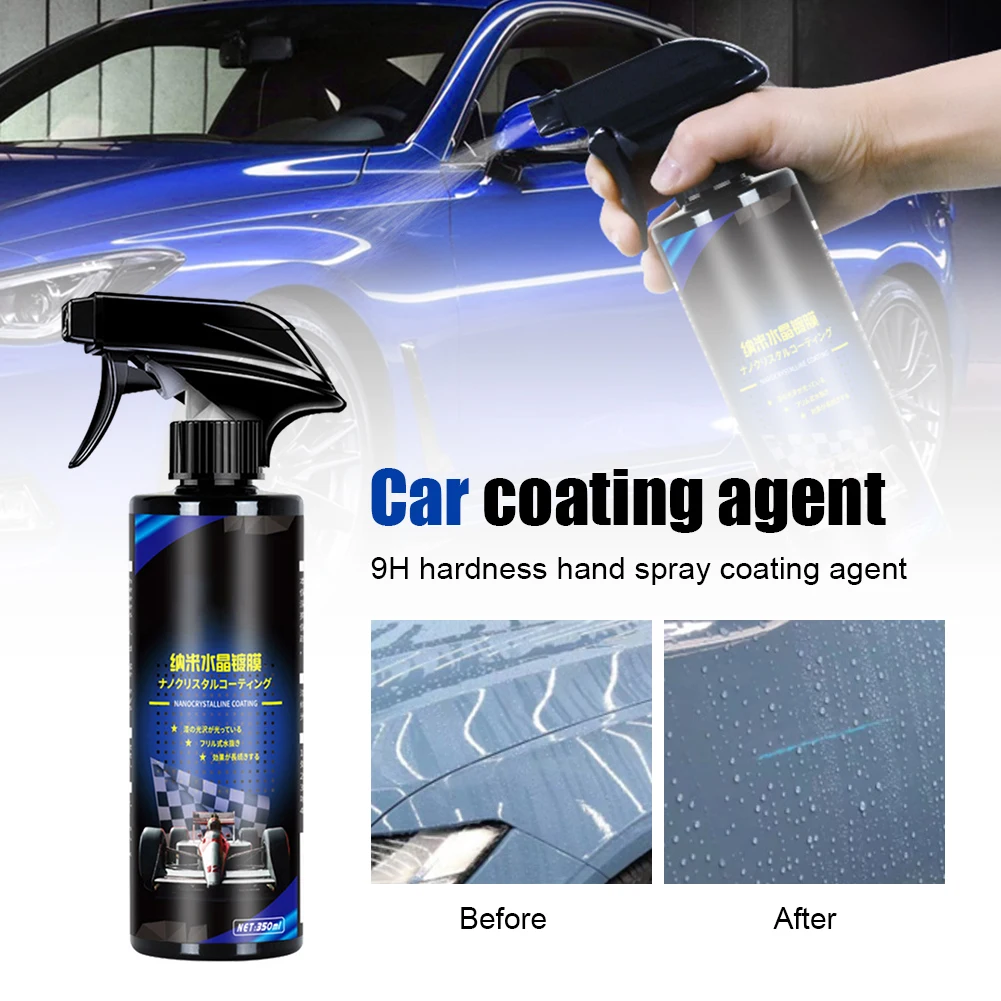 

350ml Car Ceramic Coating 9H Nano Glass Plating Crystal Car Polishing Agent Hydrophobic Anti-Aging Car Care Kit Car Polish