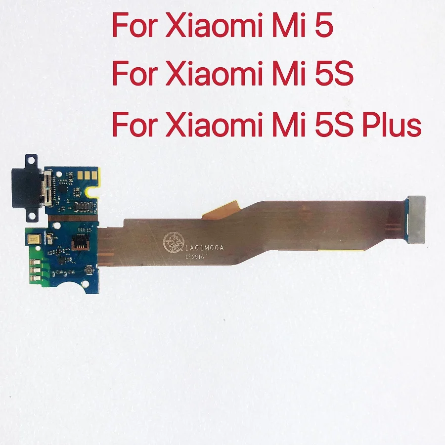 

Original Charge Board For Xiaomi Mi 5 5S Plus Mi5 Mi5S USB Charging Port PCB Dock Connector Flex Cable Replacement Spare Parts