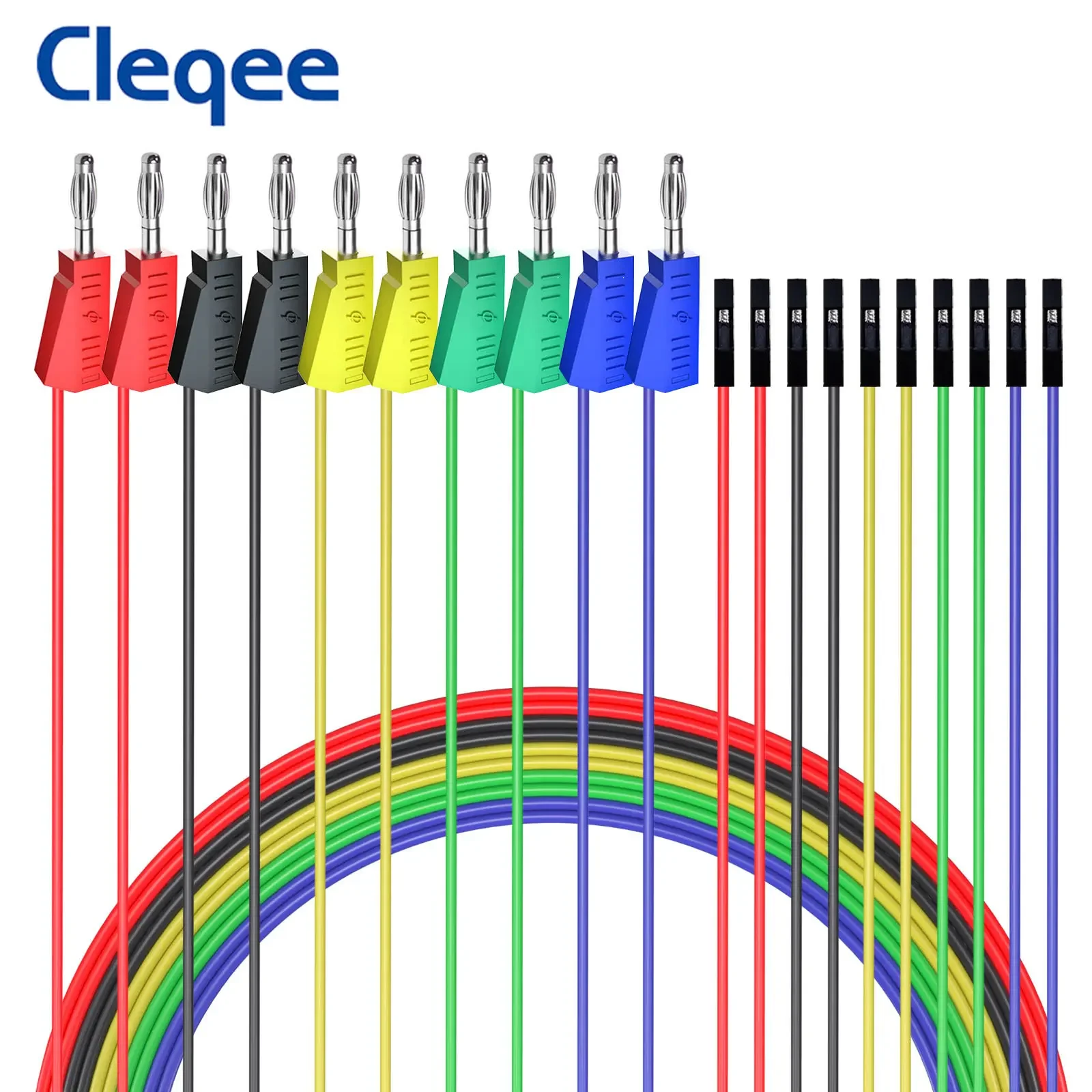 

Перемычки Cleqee P1530 (10 шт.) Dupont female to banana plug 4mm