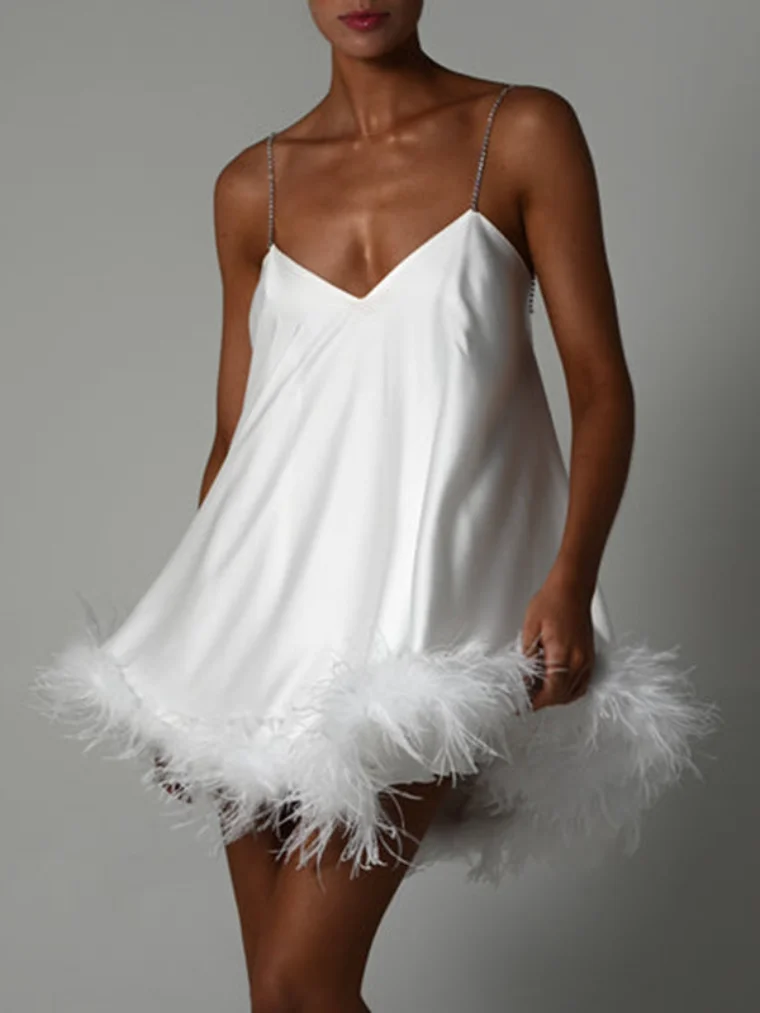 

Женское платье с открытой спиной и V-образным вырезом, без рукавов