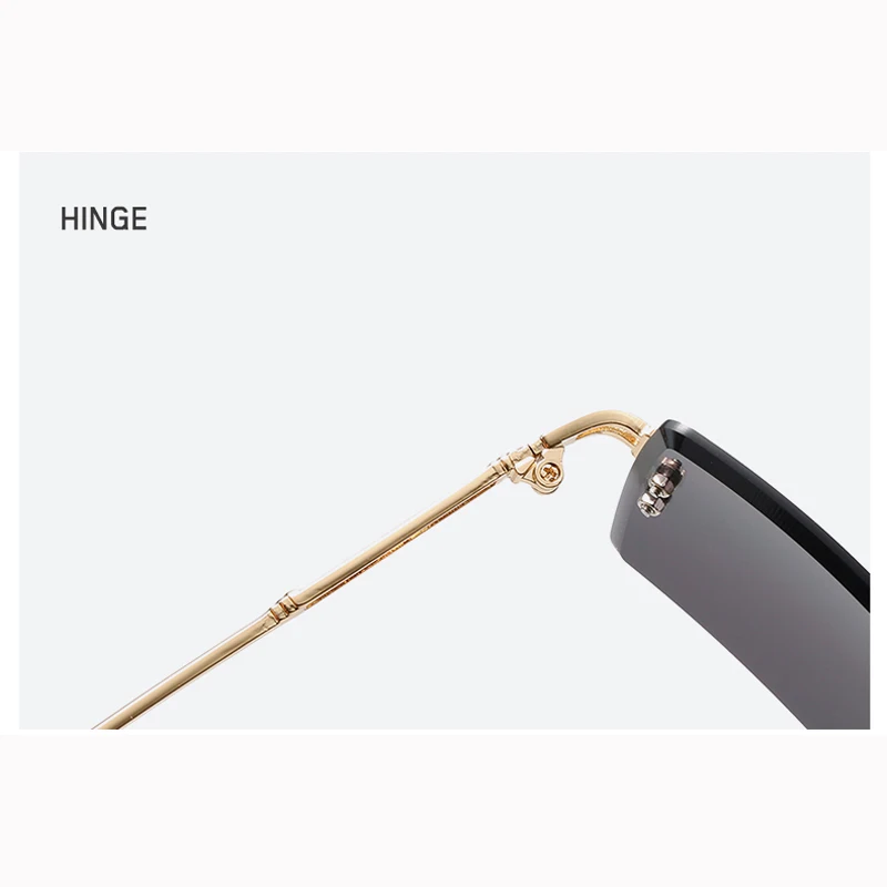 Солнцезащитные очки унисекс без оправы в стиле ледяных летних дней UV400 2 пары