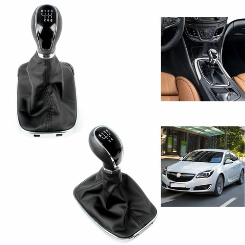 Для OPEL Insignia 2003 2004 2005 2006 2007 2008 2009 2010 2011-2017 Автомобильный Стайлинг 5/6 скоростей, ручка переключения передач, кожаный чехол