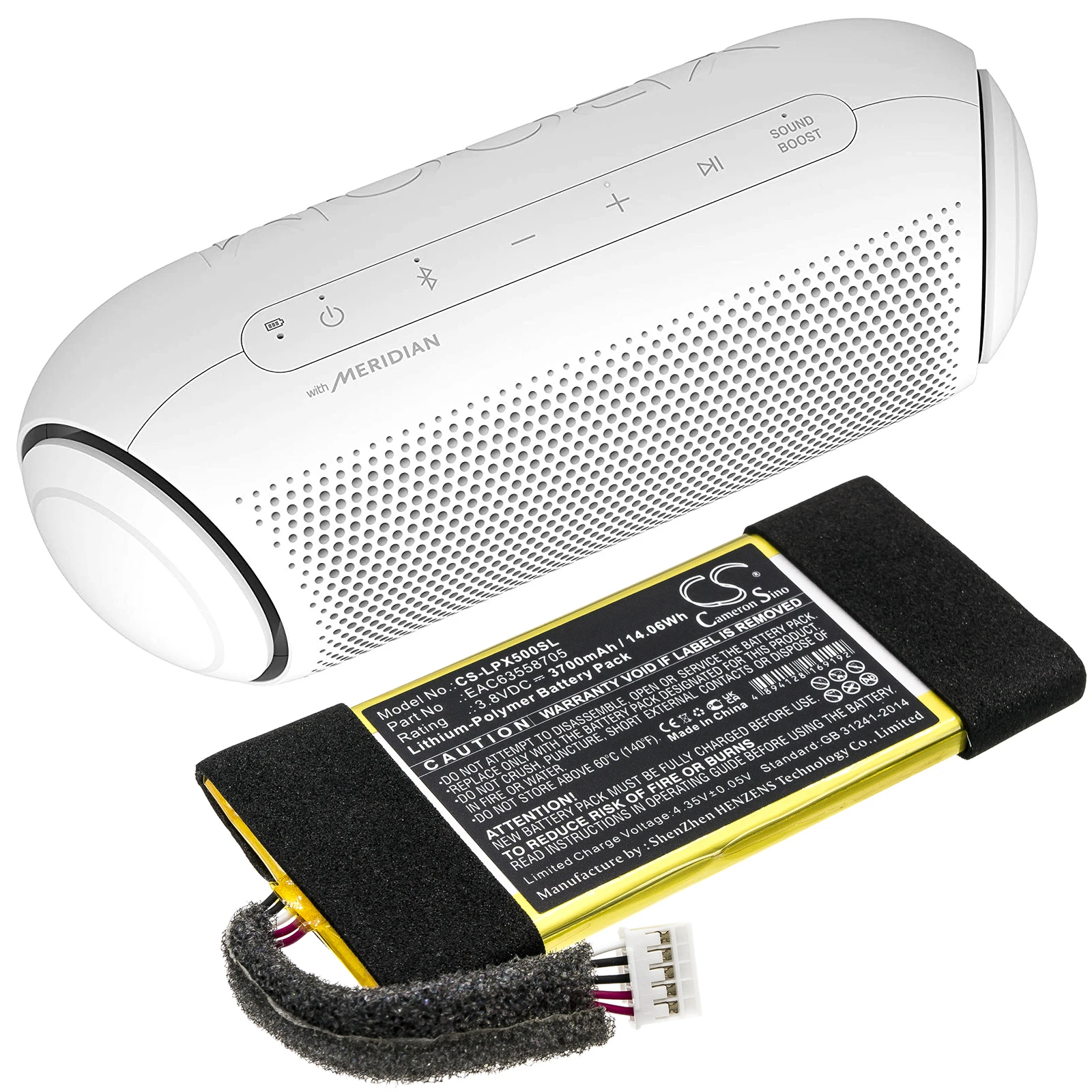 

Аккумулятор CS 3700 мАч для LG EAC63558705 LG XBOOM Go PL5