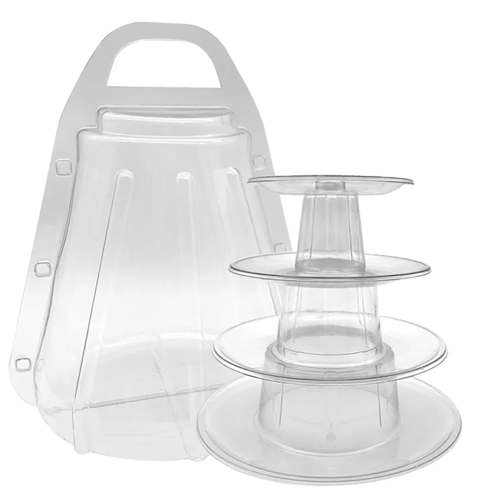 

Stand Macaron Box Tower Macaroon Display Cake Biscuits Small Packaging Tier Dessert Macarons Wedding Holder Round Cupcake
