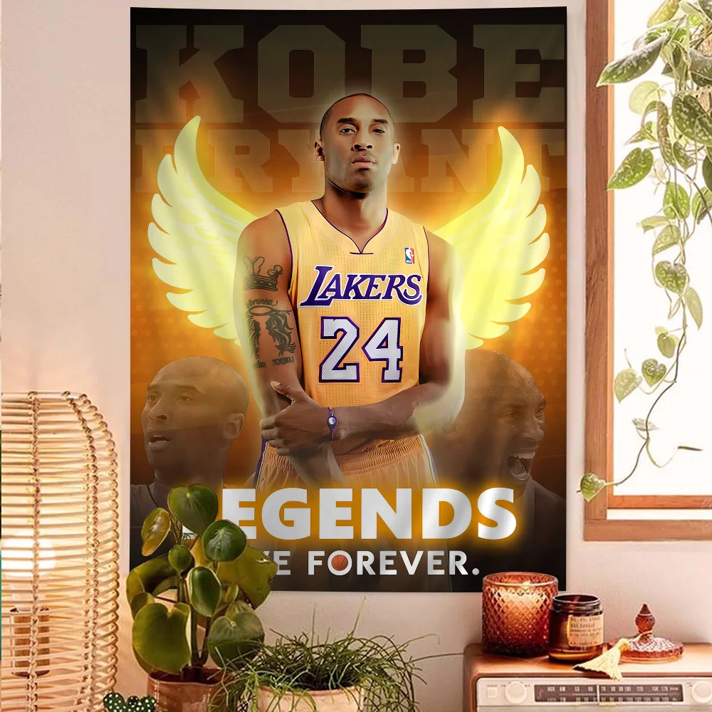 K-Kobe B-Bryant Настенный Гобелен DIY Подвесной Хиппи Стиль Футбольная Звезда Декор