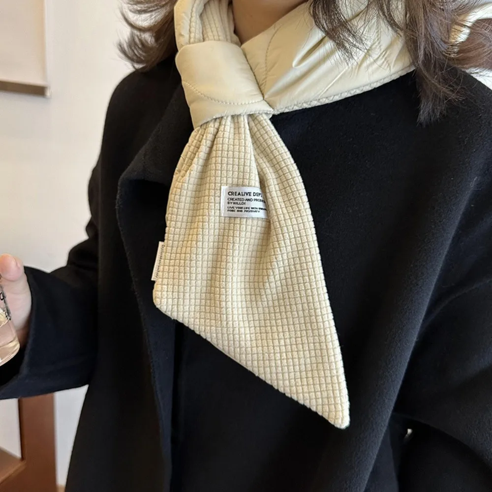 Модный теплый шарф с перекрестными перьями ветрозащитный корейский стиль