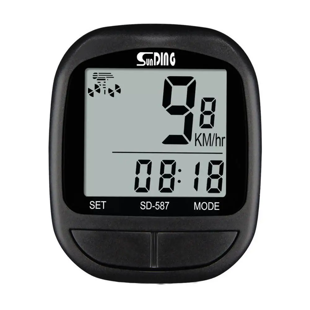 

Waterproof Bicycle Computer With LCD Digital Display Stopwatc Speedometer Riding Odometer Cycling Bicycle Wired Accessories F0H2