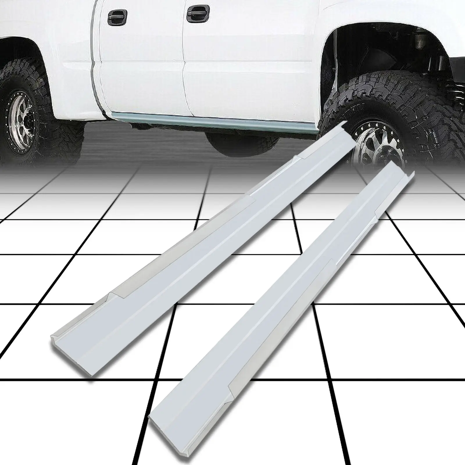 

Slip-On Rocker Panel For Sierra Silverado Avalanch Crew Cab PAIR