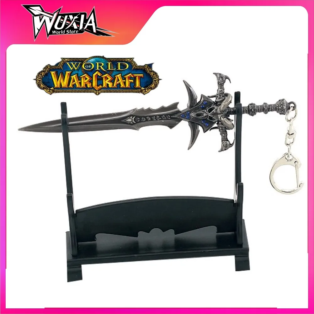 World Of Warcraft Lich King Frostmourne Various Alloy Sword Game Keychain Katana Weapon Model Replica Toy For Kid Christmas Gift