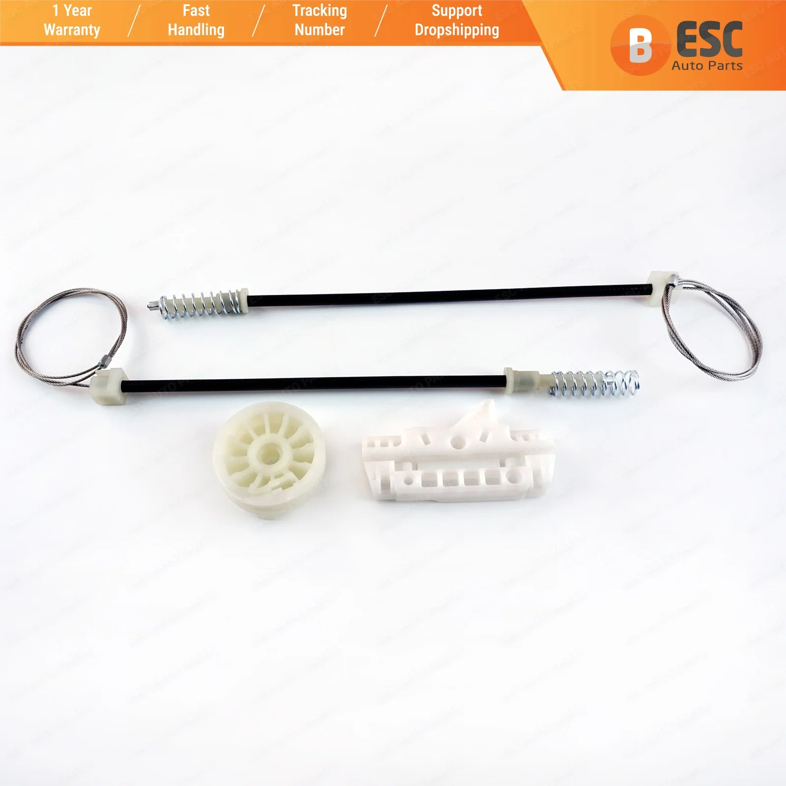 

ESC EWR5377 Electrical Power Window Regulator Repair Set Front Left Door 13188490, 13298153, 13447038 for Opel Corsa D S07