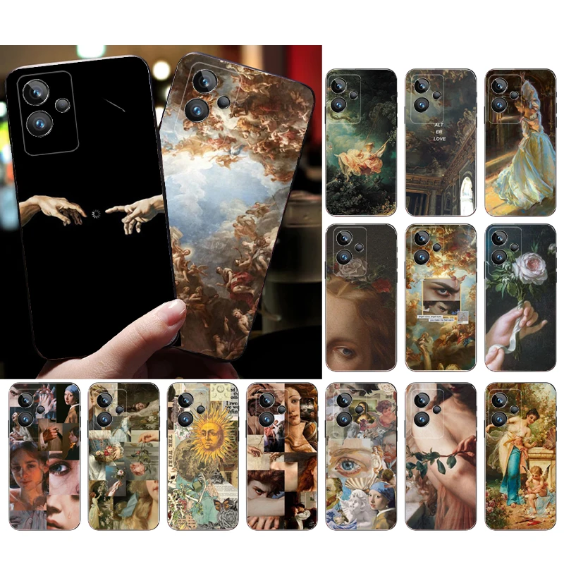

Phone Case for OPPO Realme GT 2 Pro X2 Pro XT C25S 9 8 7 6 Pro 6i GT Master C3 C21 C21Y C11 X3 SuperZoom Renaissance art Paint