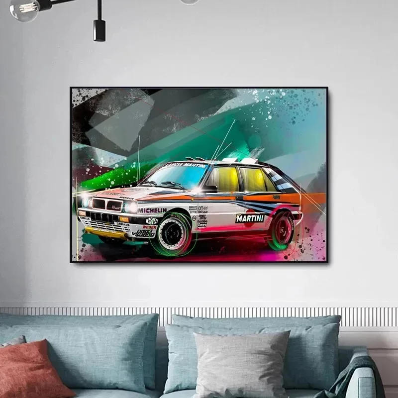 Современное минималистичное художественное оформление стен граффити