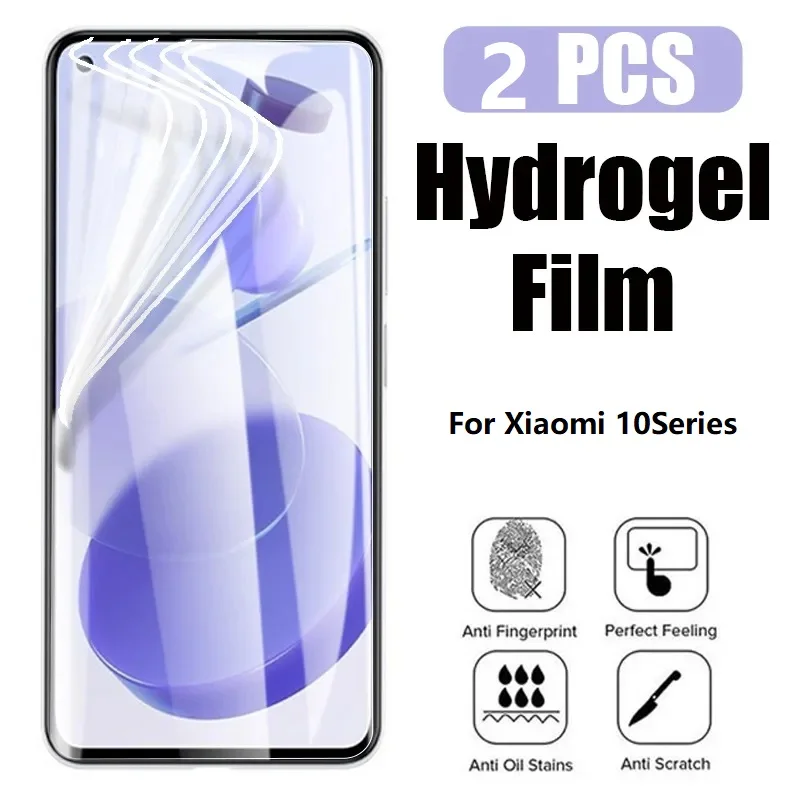 

2Pcs Hydrogel Film Screen Protector For Xiaomi 10T Pro 10s 10Lite