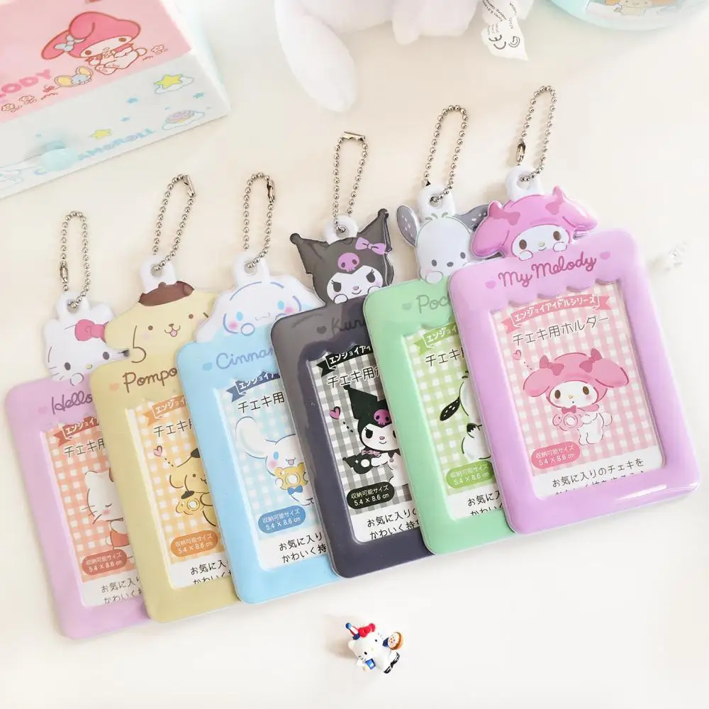 

Kawaii Anime Sanrio Hellokitty My Melody Kuromi Cinnamoroll Student Id Meal Card Bus Card Sleeve Polaroid Photo Protective Case