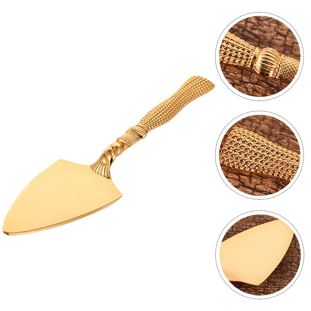 

Server Spatula Cake Pie Pizza Pastry Set Wedding Tool Dessert Slicer Gold Peel Metal Turner Transfer