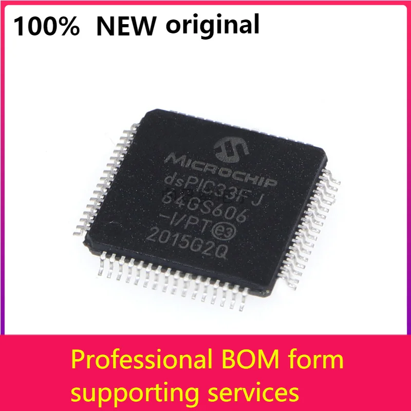 

5 шт. DSPIC33FJ64GS606-I/PT DSPIC33FJ64GS606 33FJ64GS606 TQFP64, новая фотосессия 100% оригинал