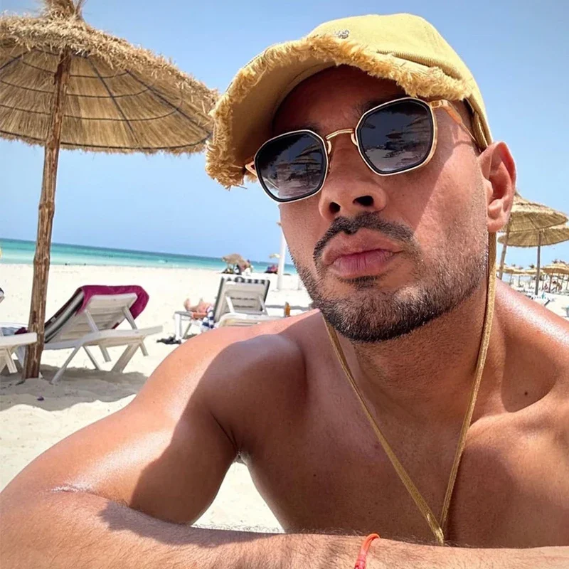 Солнцезащитные очки из сплава для мужчин и женщин винтажные модные дизайнерские