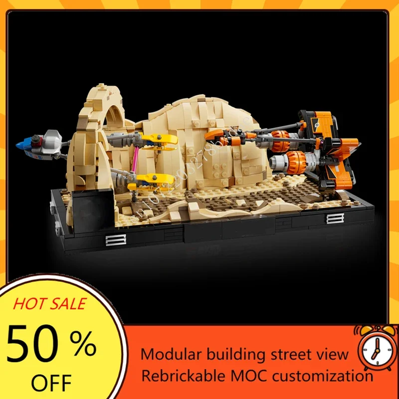 Конструктор 731 деталь: Модель космического корабля Mos Espa Podrace Space War Military MOC, развивающая архитектурная головоломка, подарок (art.: 3920db2fe0220) - 3920db2fe0220