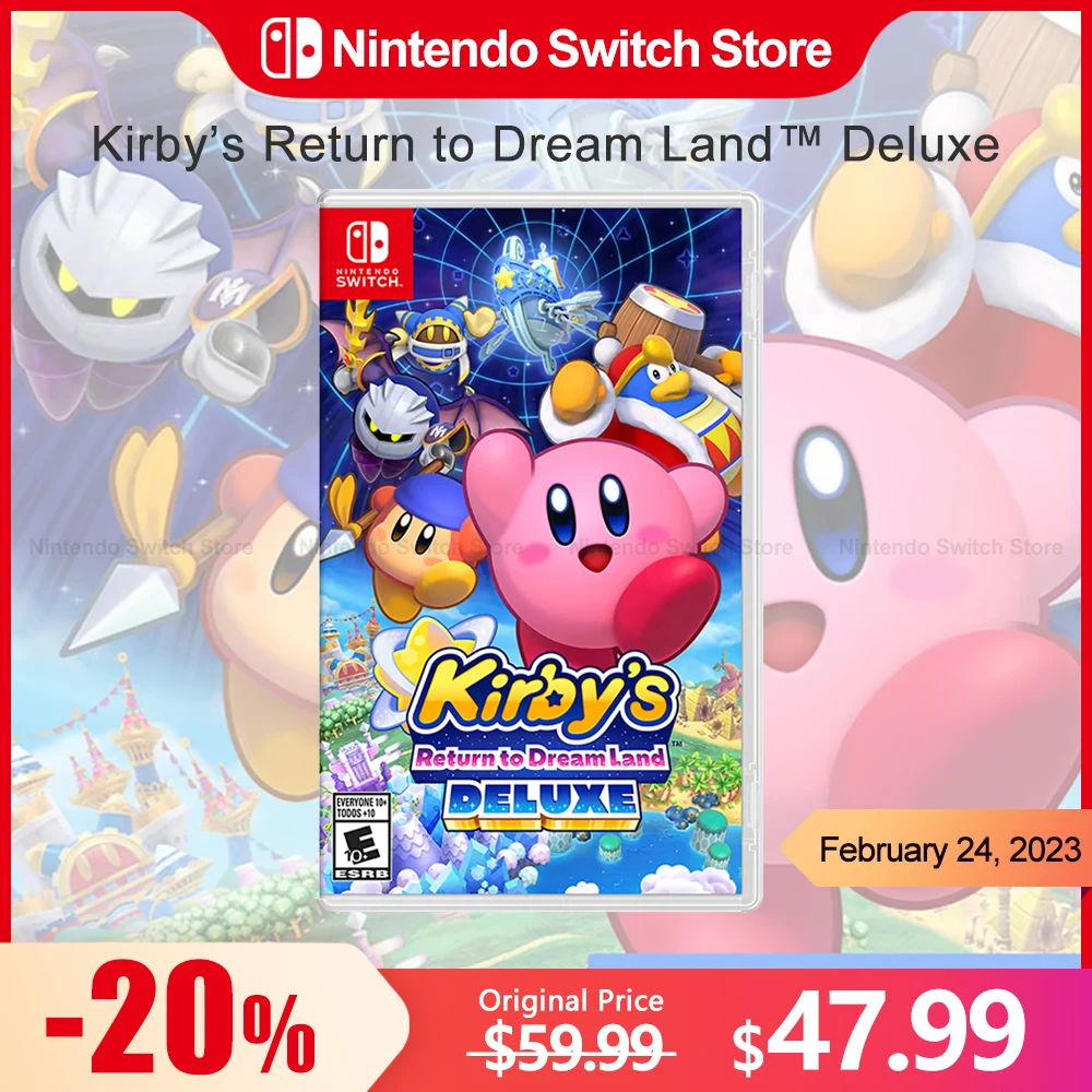 Kirby Return to Dream Land Deluxe игры на нинтендо Switch, 100% официальная оригинальная физическая игровая карта для Switch OLED Lite