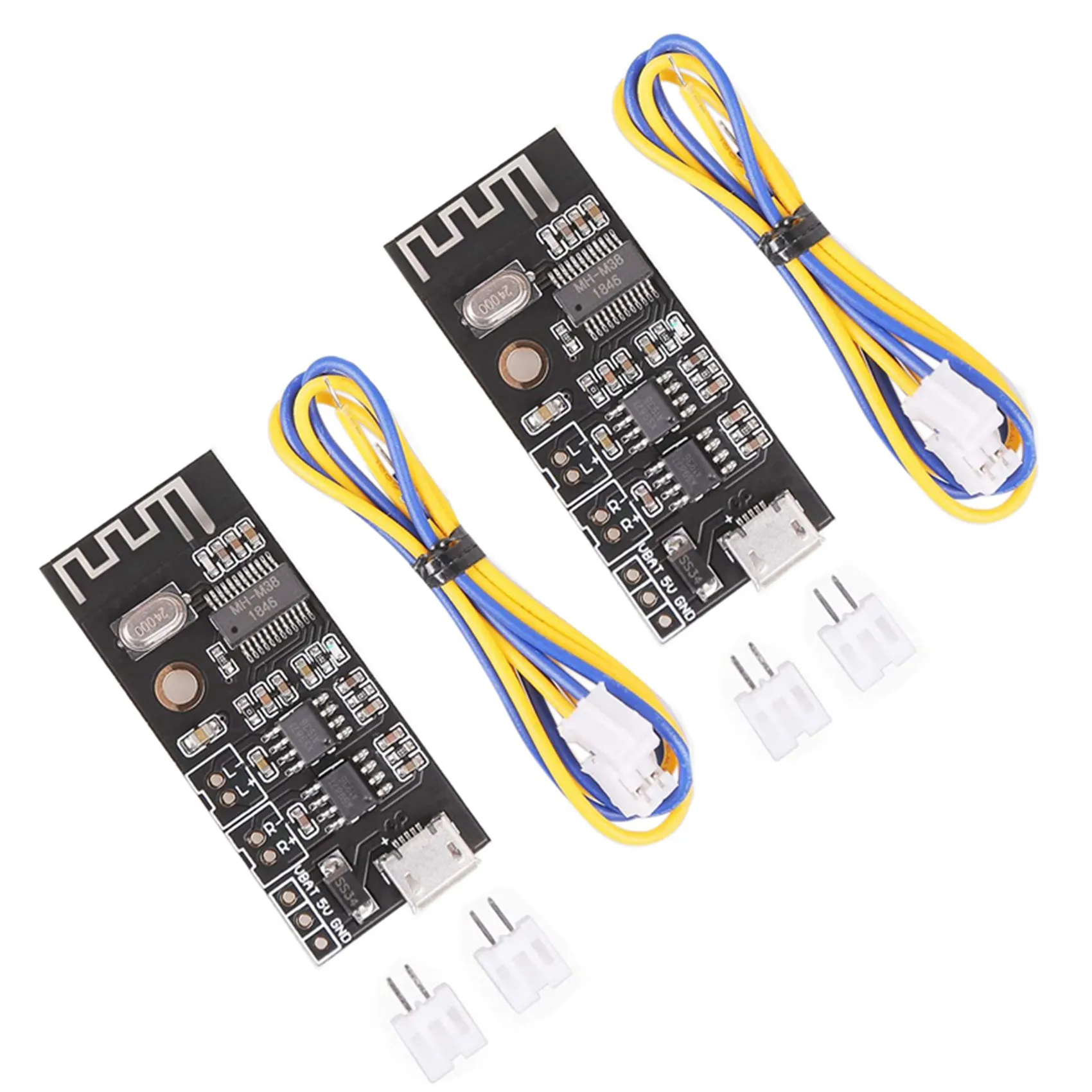 

2X Bluetooth Amplifier Board, 5W +5W Output Power, DC 3.7V-4.2V/5V Mini Bluetooth Speaker Board