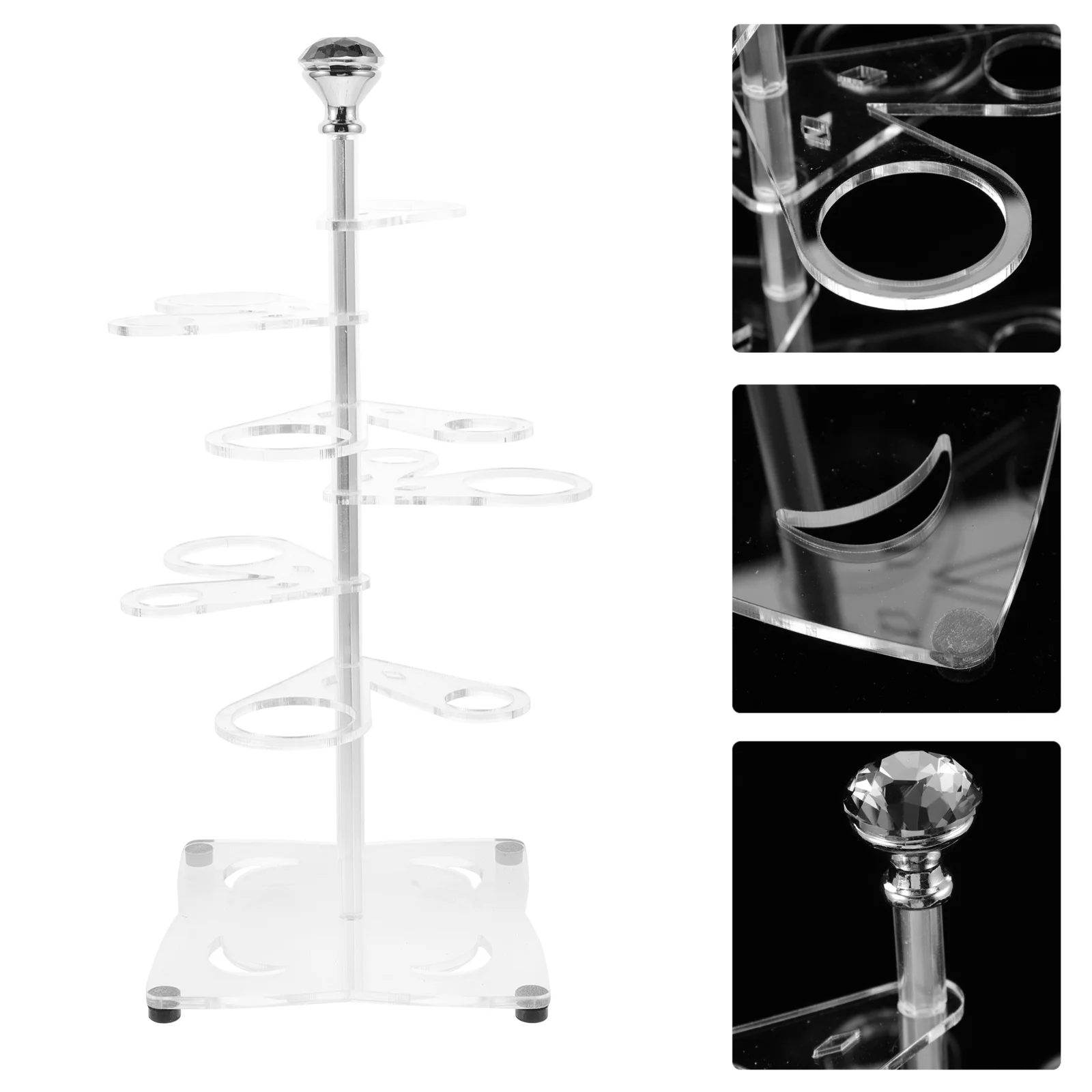 

Ice Cream Cone Stand Dessert Display Holder Ice Cream Cone Display Stand(6 Holes)