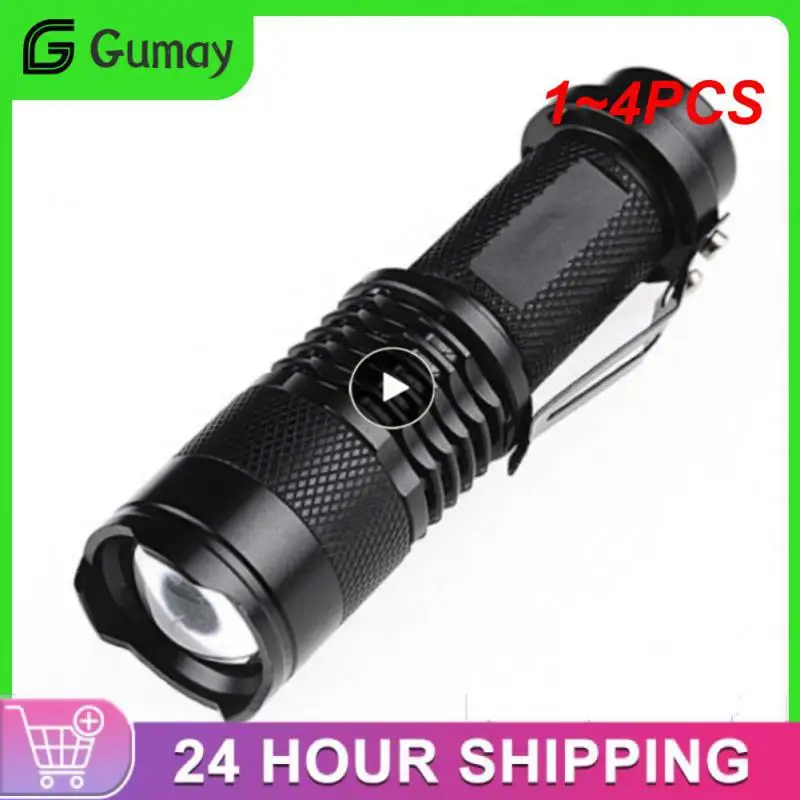 

1~4PCS UV Flashlight 365/395nm Portable Mini Ultraviolet Waterproof Zoomable Violet Light Pet Urine Scorpion Detector UV