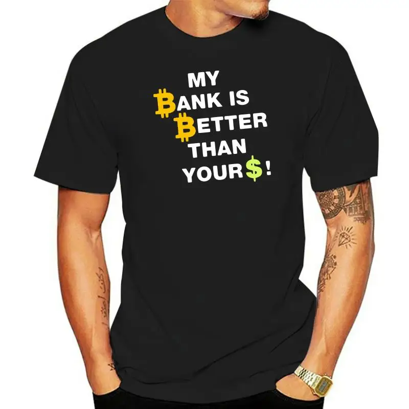 

2022 New BTC BitCoin In Cryptography We Trust T Shirt For Men Quality Latest Arrival Fashion Tee Shirt