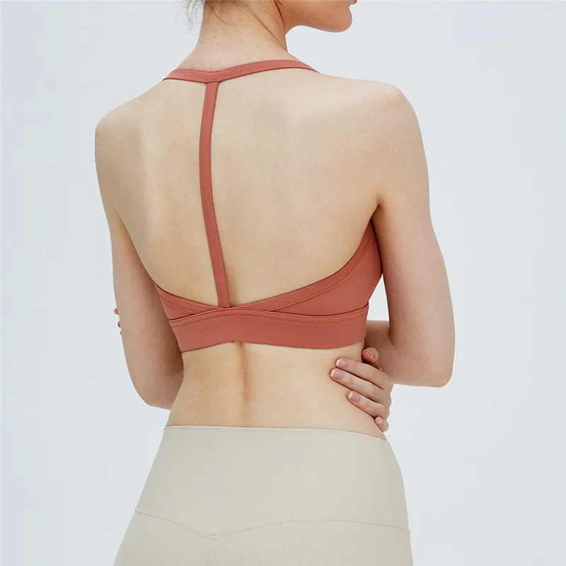 Двусторонний высокоэластичный женский бюстгальтер с подвесным воротником