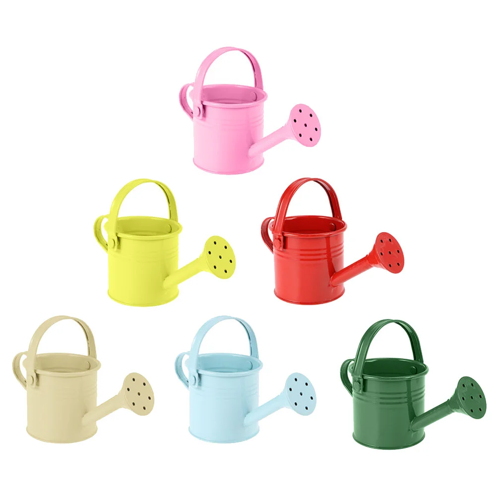

Watering Can Iron Sprinkling Tin Garden Kids Pot Metal Kettle Mouth Flower Children Mini Bucket Gardening Sunflower Home Tools