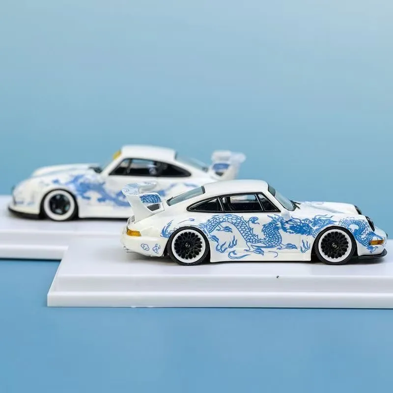 TPC 1:64 Porsce RWB993 Ночник Dragon Edition Модель автомобиля из сплава Ограниченная коллекция