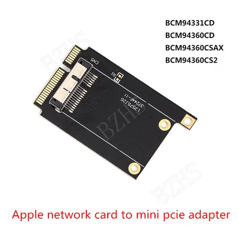 Мини PCI-E к беспроводной Wi-Fi карте с линейной беспроводной картой BCM94331CD BCM94360CD BCM94360CSAX BCM94360CS2 к Мини pci-e адаптеру