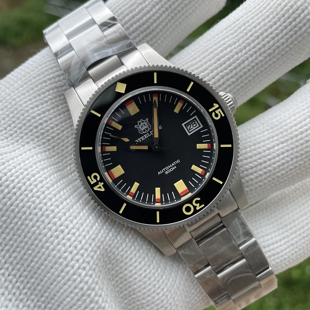 

Новые механические часы STEELDIVE SD1952T, супер светящиеся часы с японским механизмом, сапфировое стекло NH35, автоматические мужские часы для дайви...