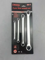 torx box wrench set e8e24 hex wrench double end e crmo pentalobe spanner set etorx double box ratcheting wrench car repair tool