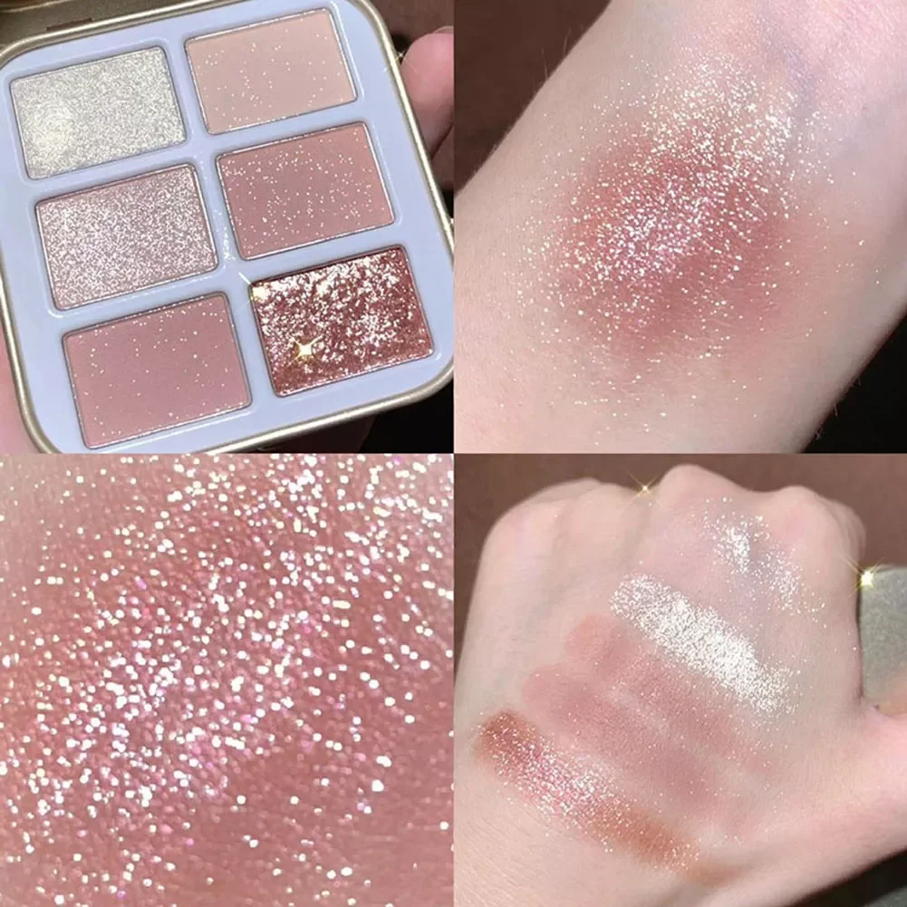 

NEW2023 Iron Box Eyeshadow Palette Pearly Matte Earth Color Shimmer Glitter Highlighter Pink Shiny Eye Shadow Eye Pigment Makeup