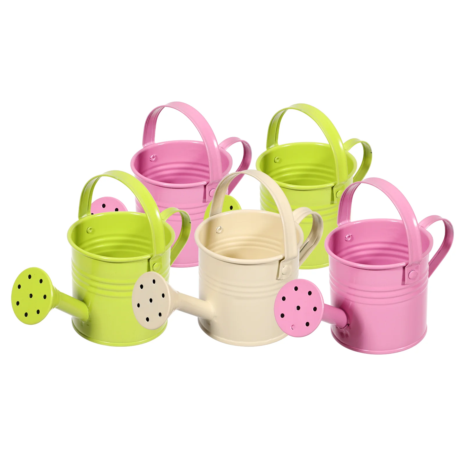 

5pcs Metal Watering Can Planter Modern Style Watering Pot with Handle Watering Kettles for Garden Home Flower ( Plants