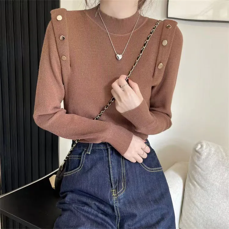 

Winter round neck pullover pregnant women's simple and versatile long sleeve sweater GRAY22