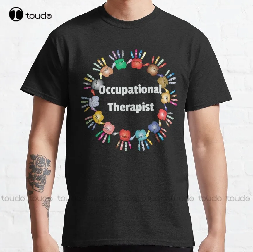 

Occupational Therapy Hands Circle Strong Classic T-Shirt Anime Shirts Cotton Outdoor Simple Vintag Casual Tee Shirt Xs-5Xl Retro